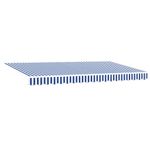 Casa si Gradina - Gradina si terasa - Umbrele si pavilioane - Pavilioane - Cortina Retractabila Manual Albastru si alb Alb 350 x 200 cm - Infinity.ro