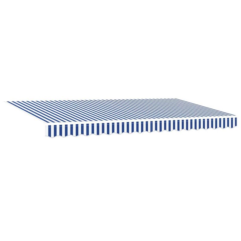 Casa si Gradina - Gradina si terasa - Umbrele si pavilioane - Pavilioane - Cortina Retractabila Manual Albastru si alb Alb 350 x 200 cm - Infinity.ro