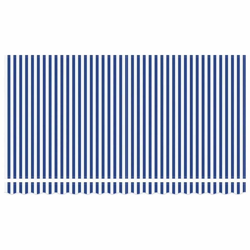 Casa si Gradina - Gradina si terasa - Umbrele si pavilioane - Pavilioane - Cortina Retractabila Manual Albastru si alb Alb 350 x 200 cm - Infinity.ro