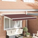 Casa si Gradina - Gradina si terasa - Umbrele si pavilioane - Pavilioane - Cortina Retractabila Manual Maro 350x200 cm - Infinity.ro