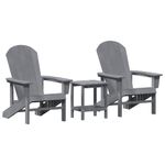 Casa si Gradina - Gradina si terasa - Mobilier exterior - Scaune si sezlonguri gradina - Set de lounge de gradina 3 piese Gri deschis HDPE - Infinity.ro
