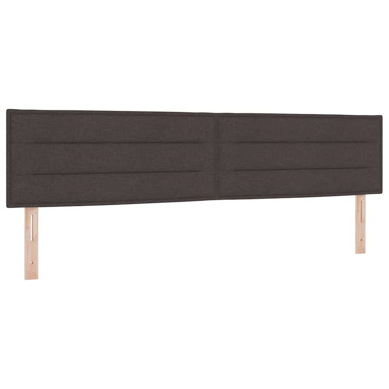 Casa si Gradina - Mobilier - Paturi si accesorii - Paturi - Pat cu arcuri Maro inchis 200 x 200 cm Tesatura si Spuma - Infinity.ro