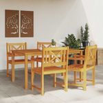 Casa si Gradina - Gradina si terasa - Mobilier exterior - Scaune si sezlonguri gradina - Scaune de gradina  4 buc 56x55.5x90 cm Lemn masiv de Acacia - Infinity.ro