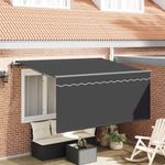 Casa si Gradina - Gradina si terasa - Umbrele si pavilioane - Pavilioane - Cortina Retractabila Antracit 300 x 200 cm Tesatura - Infinity.ro