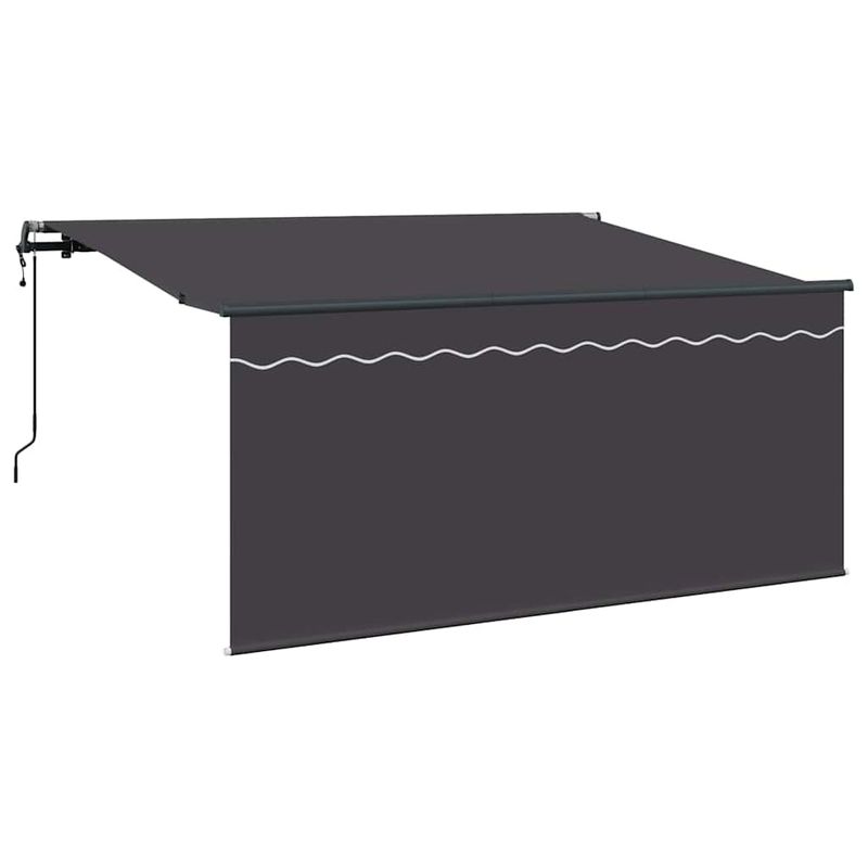 Casa si Gradina - Gradina si terasa - Umbrele si pavilioane - Pavilioane - Cortina Retractabila Antracit 300 x 200 cm Tesatura - Infinity.ro