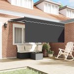 Casa si Gradina - Gradina si terasa - Umbrele si pavilioane - Pavilioane - Cortina Retractabila Antracit 300 x 200 cm Tesatura - Infinity.ro