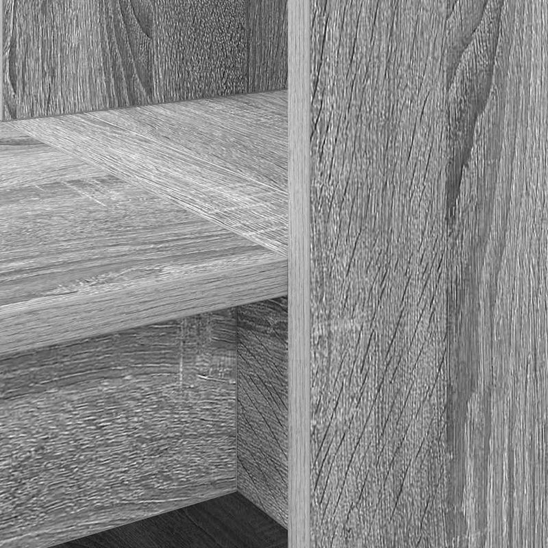 Casa si Gradina - Mobilier - Mese si birouri - Birouri - Birou cu raft cu depozitare Gri Sonoma 122 x 67 x 145 cm - Infinity.ro