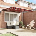 Casa si Gradina - Gradina si terasa - Umbrele si pavilioane - Pavilioane - Cortina Retractabila Manual Portocalie si maro 350x250 cm - Infinity.ro