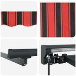 Casa si Gradina - Gradina si terasa - Umbrele si pavilioane - Pavilioane - Cortina Retractabila Manual Portocalie si maro 350x250 cm - Infinity.ro