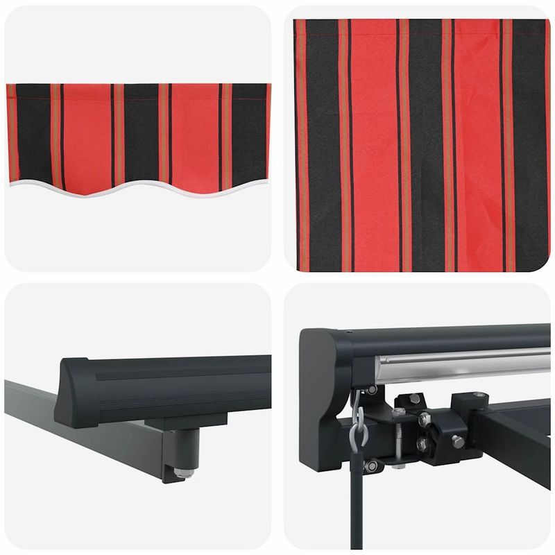 Casa si Gradina - Gradina si terasa - Umbrele si pavilioane - Pavilioane - Cortina Retractabila Manual Portocalie si maro 350x250 cm - Infinity.ro