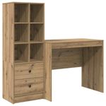 Casa si Gradina - Mobilier - Mese si birouri - Birouri - Birou cu spatiu de stocare Stejar artizanal Lemn prelucrat - Infinity.ro