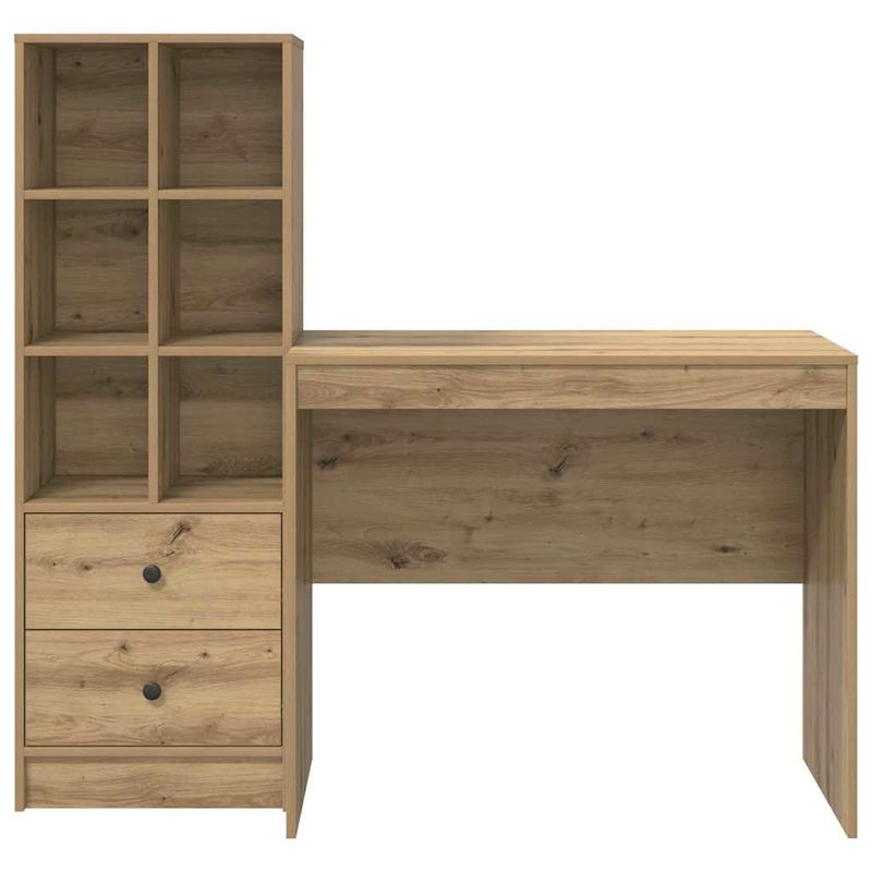 Casa si Gradina - Mobilier - Mese si birouri - Birouri - Birou cu spatiu de stocare Stejar artizanal Lemn prelucrat - Infinity.ro