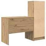 Casa si Gradina - Mobilier - Mese si birouri - Birouri - Birou cu spatiu de stocare Stejar artizanal Lemn prelucrat - Infinity.ro