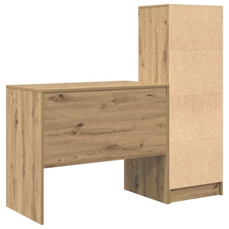 Casa si Gradina - Mobilier - Mese si birouri - Birouri - Birou cu spatiu de stocare Stejar artizanal Lemn prelucrat - Infinity.ro