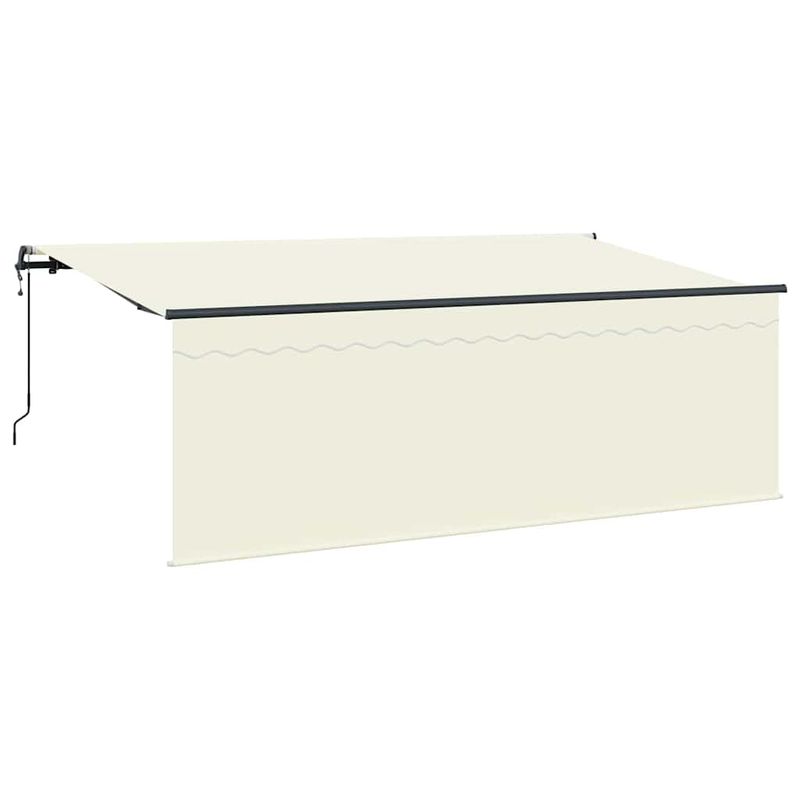 Casa si Gradina - Gradina si terasa - Umbrele si pavilioane - Pavilioane - Cort cu jaluzele Crem 350 x 200 x 120 cm Material textil, Metal - Infinity.ro