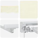 Casa si Gradina - Gradina si terasa - Umbrele si pavilioane - Pavilioane - Cortina Retractabila Manual Crem 400x200 cm - Infinity.ro