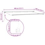 Casa si Gradina - Gradina si terasa - Umbrele si pavilioane - Pavilioane - Cortina Retractabila Manual Crem 400x200 cm - Infinity.ro