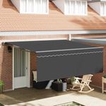 Casa si Gradina - Gradina si terasa - Umbrele si pavilioane - Pavilioane - Cortina Retractabila Manual Portocalie si alba 350x250 cm - Infinity.ro