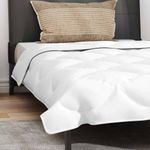 Casa si Gradina - Textile si covoare - Perne si pilote - Pilote - Pilota cu perna 2 pcs Alb 155 x 220 cm Microfibra - Infinity.ro