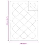 Casa si Gradina - Textile si covoare - Perne si pilote - Pilote - Pilota cu perna 2 pcs Alb 155 x 220 cm Microfibra - Infinity.ro