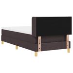 Casa si Gradina - Mobilier - Paturi si accesorii - Paturi - Pat cu arcuri Maro inchis 100 x 200 cm Spuma si tapiterie - Infinity.ro