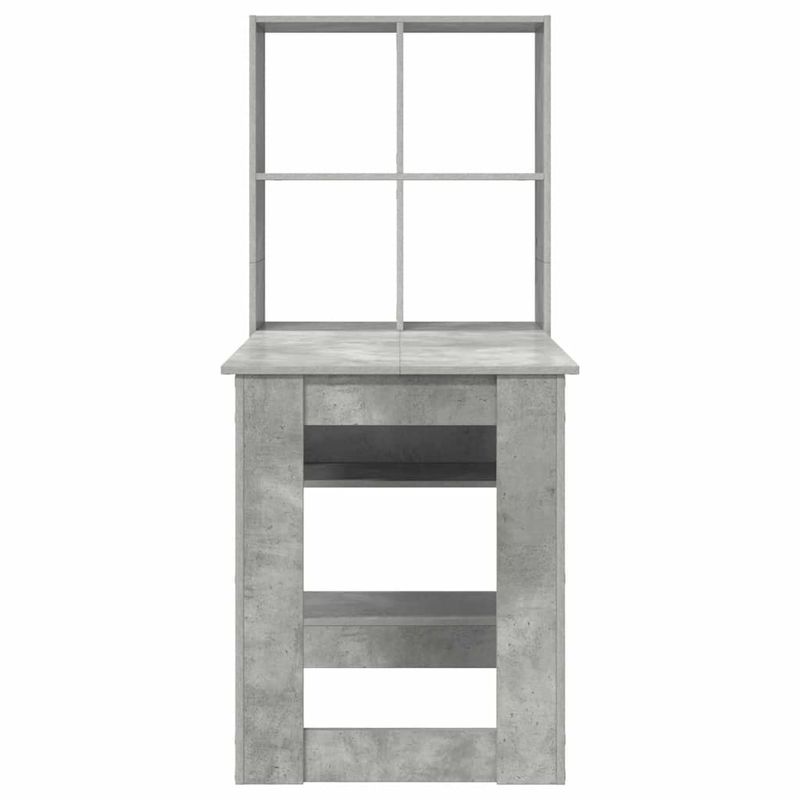 Casa si Gradina - Mobilier - Mese si birouri - Birouri - Birou cu raft cu depozitare Gri din beton 122 x 67 x 145 cm - Infinity.ro