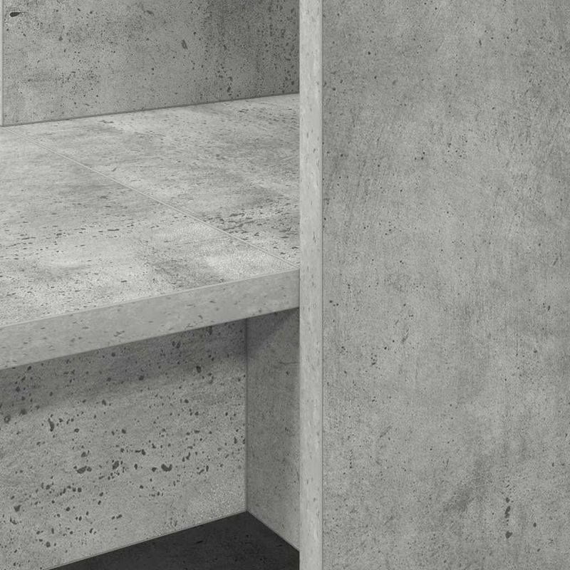 Casa si Gradina - Mobilier - Mese si birouri - Birouri - Birou cu raft cu depozitare Gri din beton 122 x 67 x 145 cm - Infinity.ro
