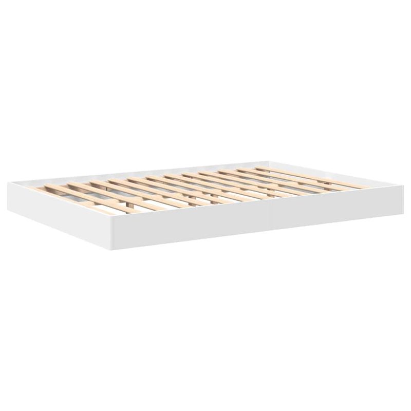 Casa si Gradina - Mobilier - Paturi si accesorii - Paturi - Pat cu biblioteca cu raft 2 pcs Alb 140 x 200 cm Lemn compozit - Infinity.ro