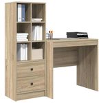 Casa si Gradina - Mobilier - Mese si birouri - Birouri - Birou  cu stocare Stejar Sonoma Lemn prelucrat - Infinity.ro