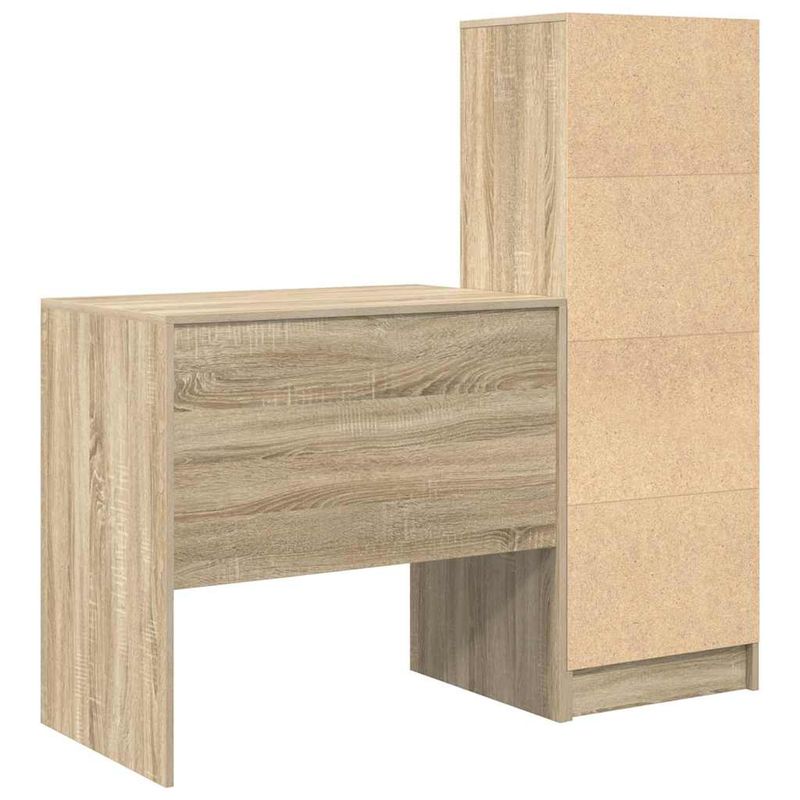 Casa si Gradina - Mobilier - Mese si birouri - Birouri - Birou  cu stocare Stejar Sonoma Lemn prelucrat - Infinity.ro