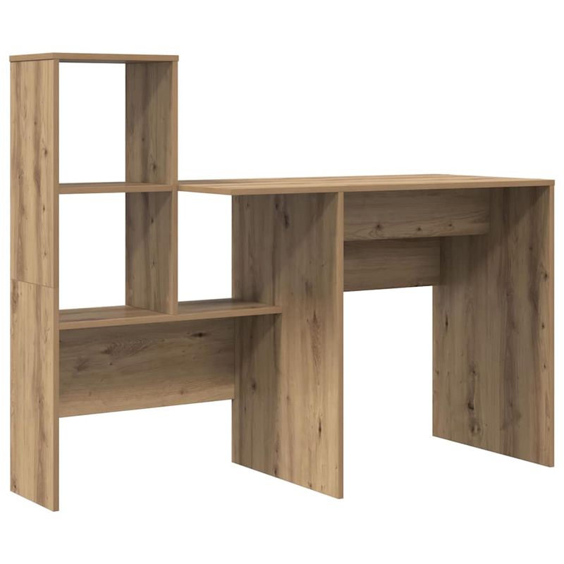 Casa si Gradina - Mobilier - Mese si birouri - Birouri - Birou stejar artizanal 131.5 x 50 x 106.5 cm Lemn compozit - Infinity.ro
