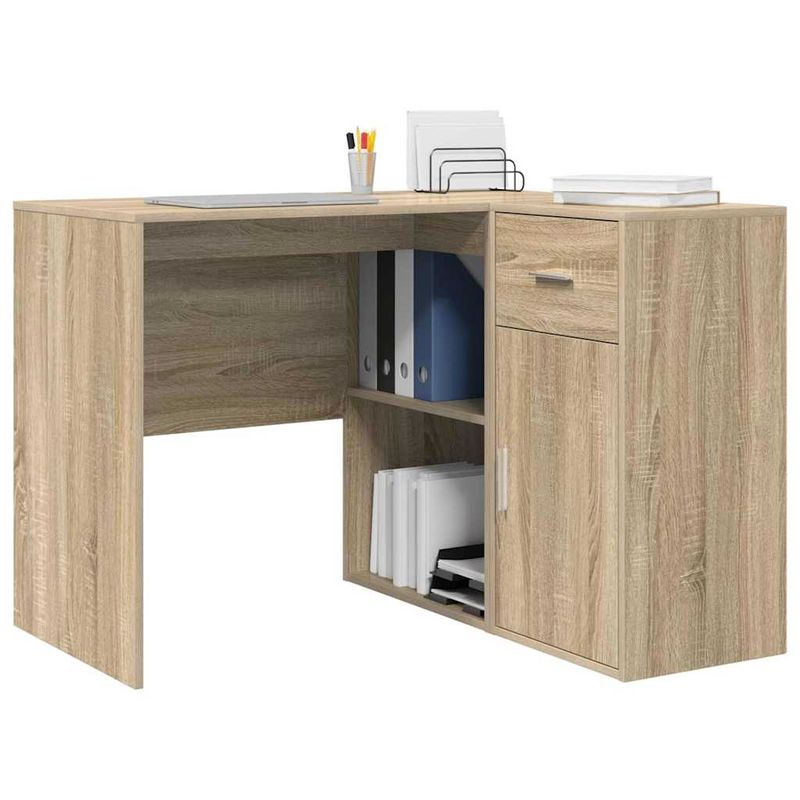 Casa si Gradina - Mobilier - Mese si birouri - Birouri - Birou de colt Sonoma Oak 102x88x75 cm Lemn aglomerat - Infinity.ro