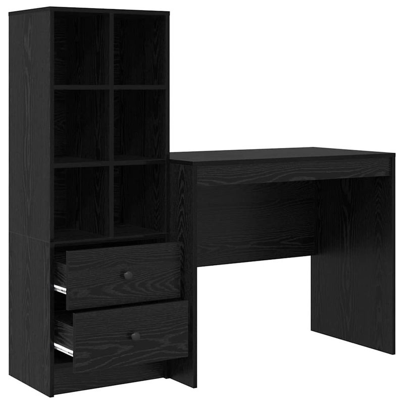 Casa si Gradina - Mobilier - Mese si birouri - Birouri - Birou cu depozitare Stejar negru Lemn prelucrat - Infinity.ro