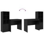 Casa si Gradina - Mobilier - Mese si birouri - Birouri - Birou cu depozitare Stejar negru Lemn prelucrat - Infinity.ro