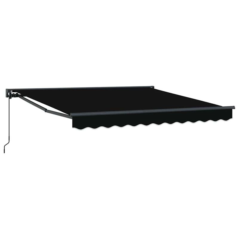 Casa si Gradina - Gradina si terasa - Umbrele si pavilioane - Pavilioane - Cortina Retractabila Manual Negru 300x250 cm Poliester - Infinity.ro
