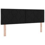 Casa si Gradina - Mobilier - Paturi si accesorii - Paturi - Pat cu arcuri cu headboard Manual Negru 160 x 200 cm Tapiterie - Infinity.ro