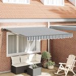 Casa si Gradina - Gradina si terasa - Umbrele si pavilioane - Pavilioane - Cortina Retractabila Manual Antracit si Alb 300x250 cm - Infinity.ro
