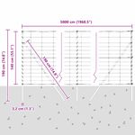 Casa si Gradina - Gradina si terasa - Garduri, panouri si accesorii - Gard de camp 1.4x50 m din otel galvanizat - Infinity.ro