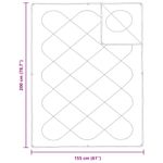 Casa si Gradina - Textile si covoare - Pături și cuverturi - Pături - Pilota cu perna 2 pcs Alb 155 x 200 cm Microfibra - Infinity.ro
