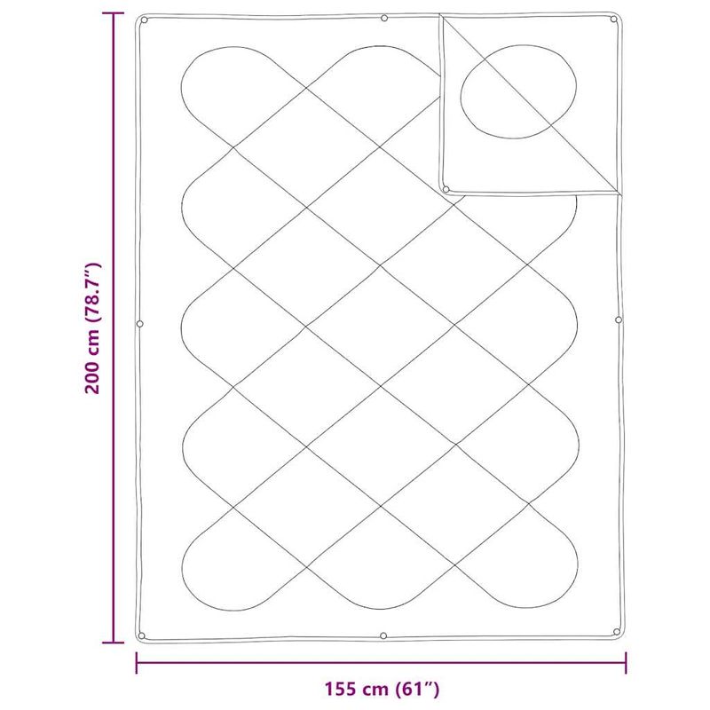 Casa si Gradina - Textile si covoare - Pături și cuverturi - Pături - Pilota cu perna 2 pcs Alb 155 x 200 cm Microfibra - Infinity.ro