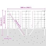 Casa si Gradina - Gradina si terasa - Garduri, panouri si accesorii - Gard de camp 0.8x50 m din otel galvanizat - Infinity.ro