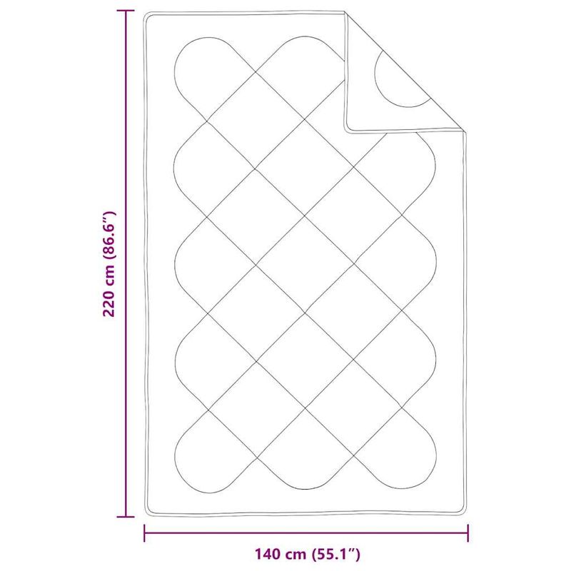 Casa si Gradina - Textile si covoare - Perne si pilote - Pilote - Pilota cu perna 2 pcs Alb 140 x 220 cm Microfibra - Infinity.ro