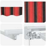 Casa si Gradina - Gradina si terasa - Umbrele si pavilioane - Pavilioane - Cortina Retractabila Albastru Marin 350x200 cm Stofa si Metal - Infinity.ro