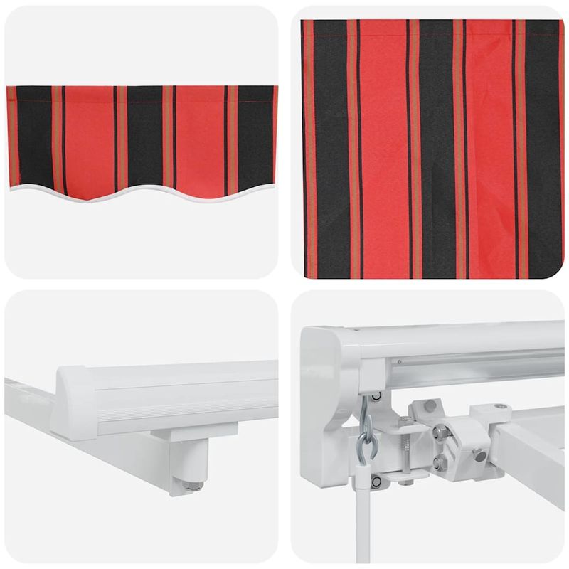 Casa si Gradina - Gradina si terasa - Umbrele si pavilioane - Pavilioane - Cortina Retractabila Albastru Marin 350x200 cm Stofa si Metal - Infinity.ro