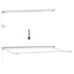 Casa si Gradina - Gradina si terasa - Umbrele si pavilioane - Pavilioane - Cortina Retractabila Albastru Marin 350x200 cm Stofa si Metal - Infinity.ro
