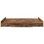 Casa si Gradina - Mobilier - Paturi si accesorii - Paturi - Cadru de pat cu depozitare cu sertar Stejar afumat 140 x 190 cm - Infinity.ro
