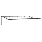 Casa si Gradina - Gradina si terasa - Umbrele si pavilioane - Pavilioane - Cortina Retractabila Albastru si alb Antracit 350 x 200 cm - Infinity.ro