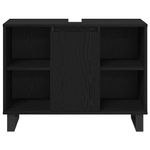 Casa si Gradina - Mobilier - Seturi de mobilier - Seturi baie - Set Mobilier Baie  3 piese Stejar Negru Lemn Prelucrat - Infinity.ro