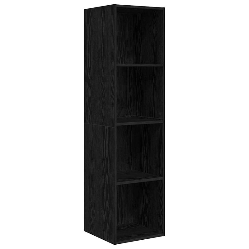 Casa si Gradina - Mobilier - Seturi de mobilier - Seturi living - Set dulap TV cu raft Pe perete 3 pcs Stejar negru 37 x 37 x 142.5 cm - Infinity.ro