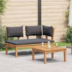 Casa si Gradina - Gradina si terasa - Mobilier exterior - Canapele si fotolii gradina - Set de banca de gradina din lemn masiv de acacia - Infinity.ro